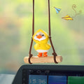 Cartoon Cute animated car accessories Swinging Duck pendant Car rearview mirror ornaments Birthday Gift Couple Car Accessories