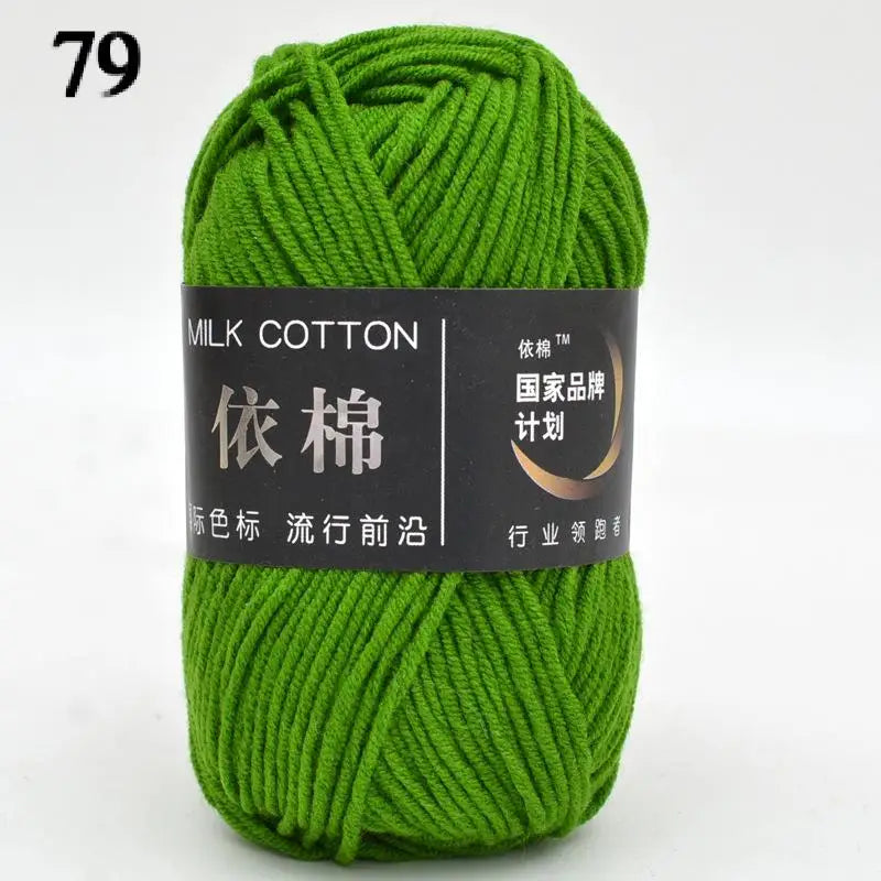 10pcs Mixed Colors Yarn Milk Cotton Yarn Combination Crochet Knitting Yarn Set for Handmade DIY Crafts Sweater Scarf Knitting