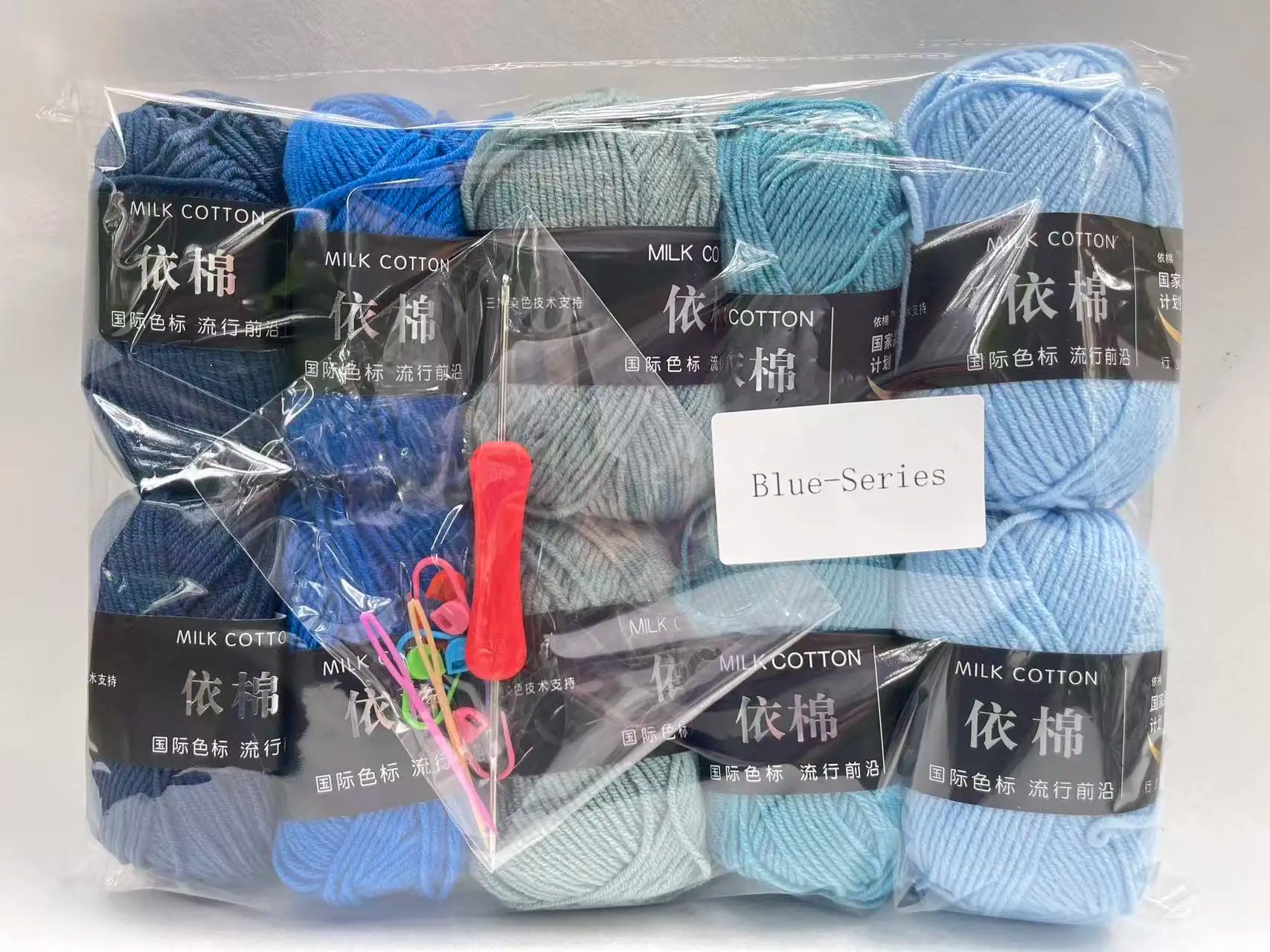 10pcs Mixed Colors Yarn Milk Cotton Yarn Combination Crochet Knitting Yarn Set for Handmade DIY Crafts Sweater Scarf Knitting