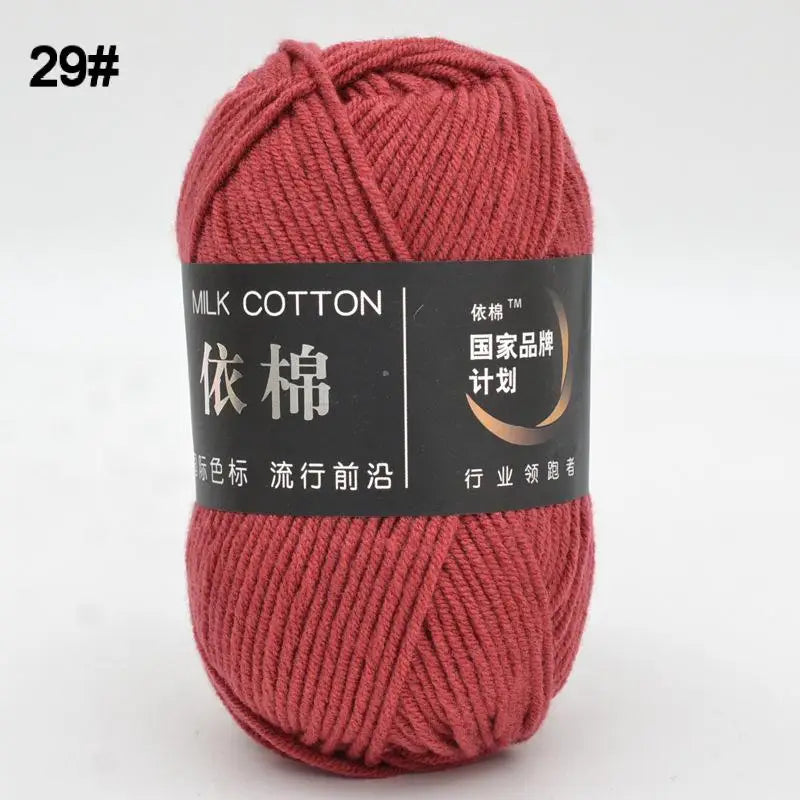 10pcs Mixed Colors Yarn Milk Cotton Yarn Combination Crochet Knitting Yarn Set for Handmade DIY Crafts Sweater Scarf Knitting