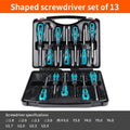 LUXIANZI 13/42Pcs Screwdriver Hand Tool Set with Plastic Toolbox Precision Magnetic Phillips Soltted Piercing screwdrivers Kit