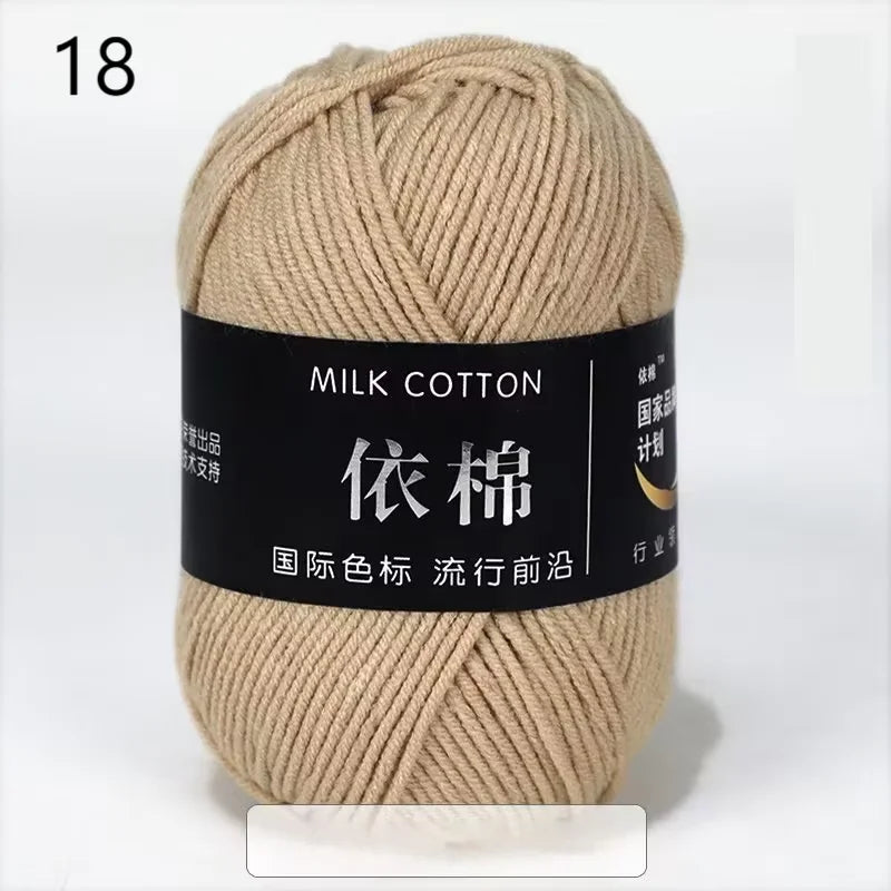 10pcs Mixed Colors Yarn Milk Cotton Yarn Combination Crochet Knitting Yarn Set for Handmade DIY Crafts Sweater Scarf Knitting