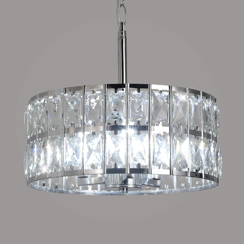 Modern K9 Crystal LED Pendant Light Nordic Chandelier Bedroom Hanging Lamp Retro Luxury Kitchen Dining Table Plafon Ceiling Deco