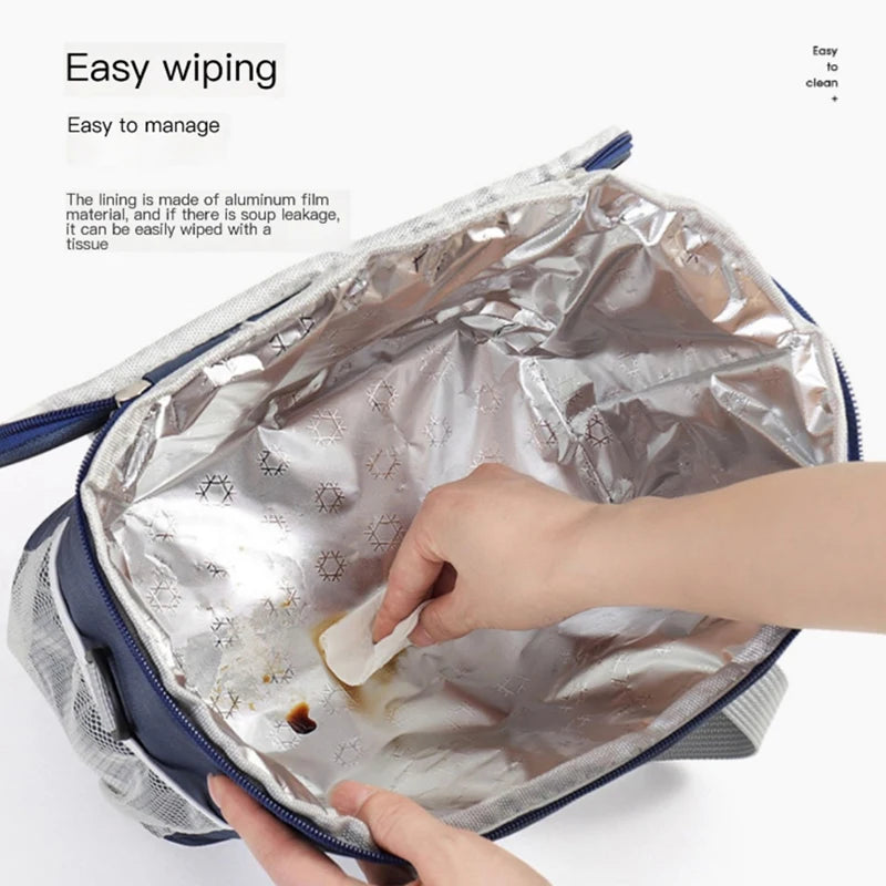 New Portable Insulation Bag Large Capacity  Home Lunch Bags Thickened Waterproof Outdoor Picnic Box