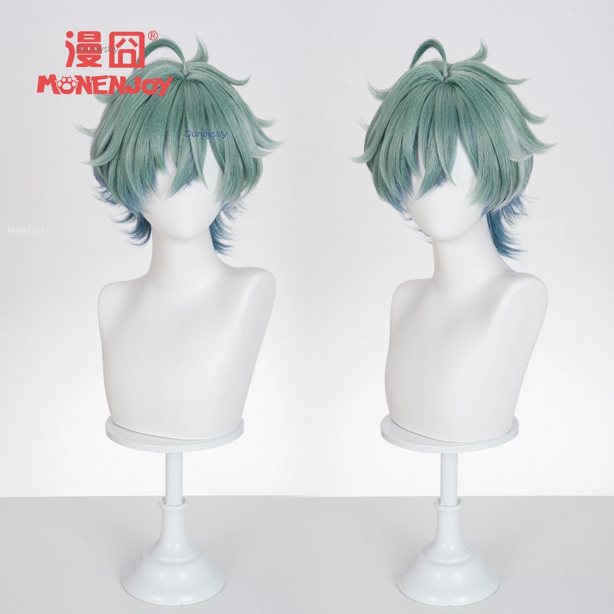 Genshin Impact Lohen Cosplay Wig Captain of the Knights Short Hair Halloween Accessories Heat-Resistant Hair Anime Cosplay