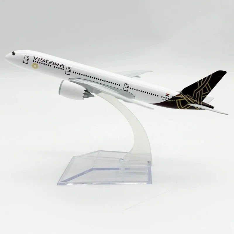 Miniature Airplane India Vistara Airways Aircraft Model Metal Diecast 1/400 Scale 16cm Model Plane Toy Collected Gift By Aviatio