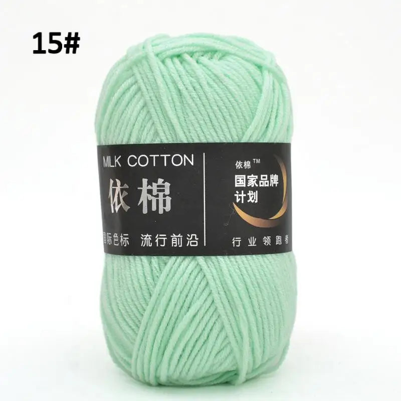 10pcs Mixed Colors Yarn Milk Cotton Yarn Combination Crochet Knitting Yarn Set for Handmade DIY Crafts Sweater Scarf Knitting