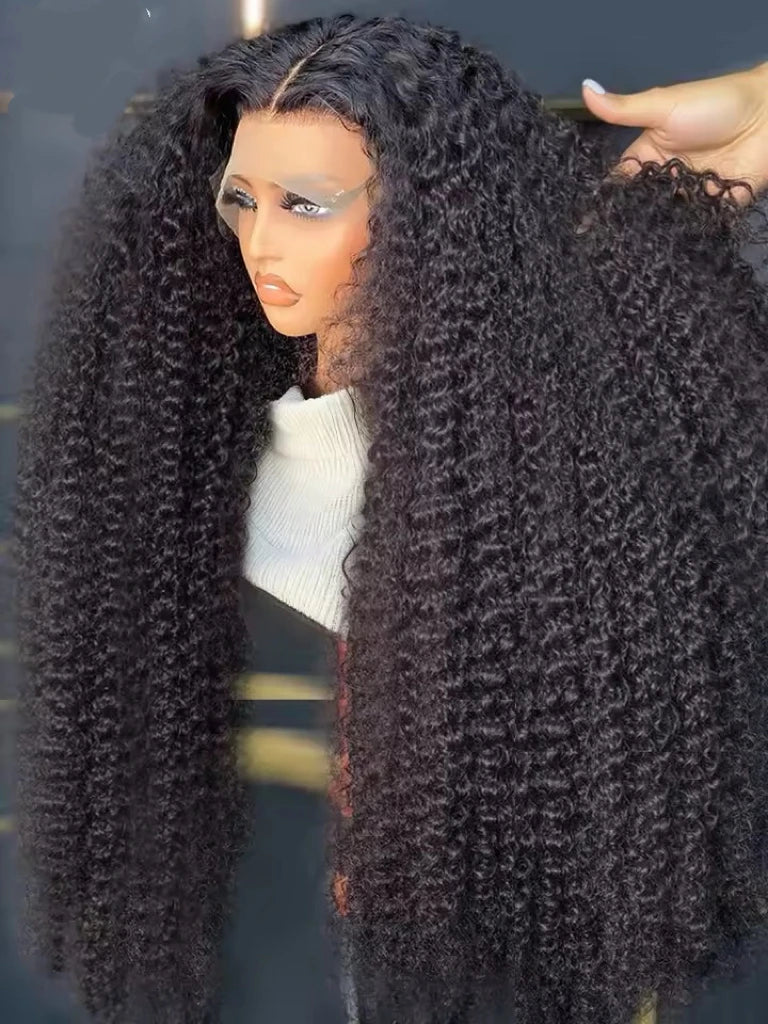 Deep Wave 13X4X1 HD Full Lace Part Frontal Wig Full Soft Wigs For Women Preplucked With Baby Hair Heat Resistant Fiber Daily