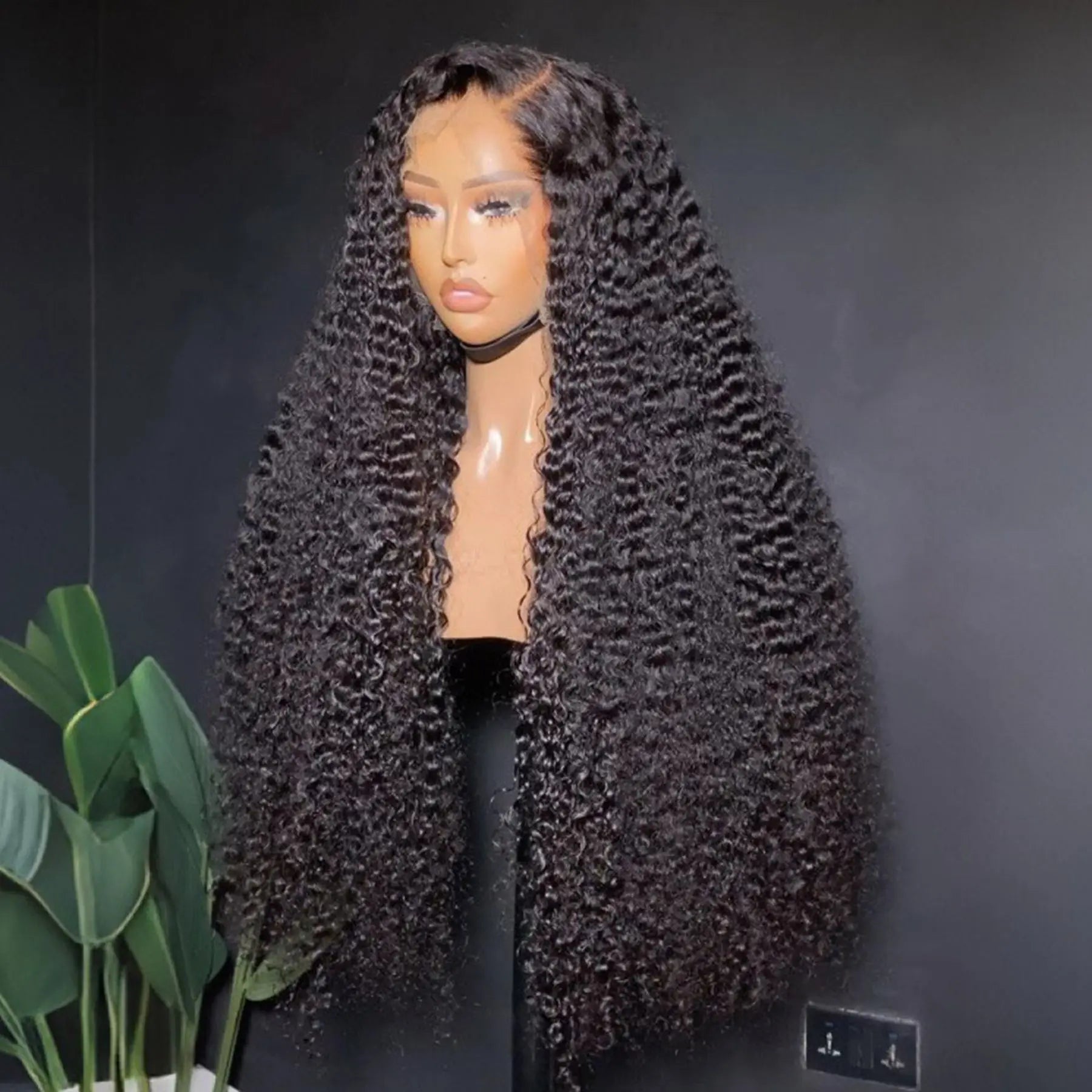 Deep Wave 13X4X1 HD Full Lace Part Frontal Wig Full Soft Wigs For Women Preplucked With Baby Hair Heat Resistant Fiber Daily