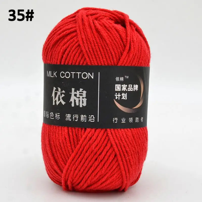 10pcs Mixed Colors Yarn Milk Cotton Yarn Combination Crochet Knitting Yarn Set for Handmade DIY Crafts Sweater Scarf Knitting