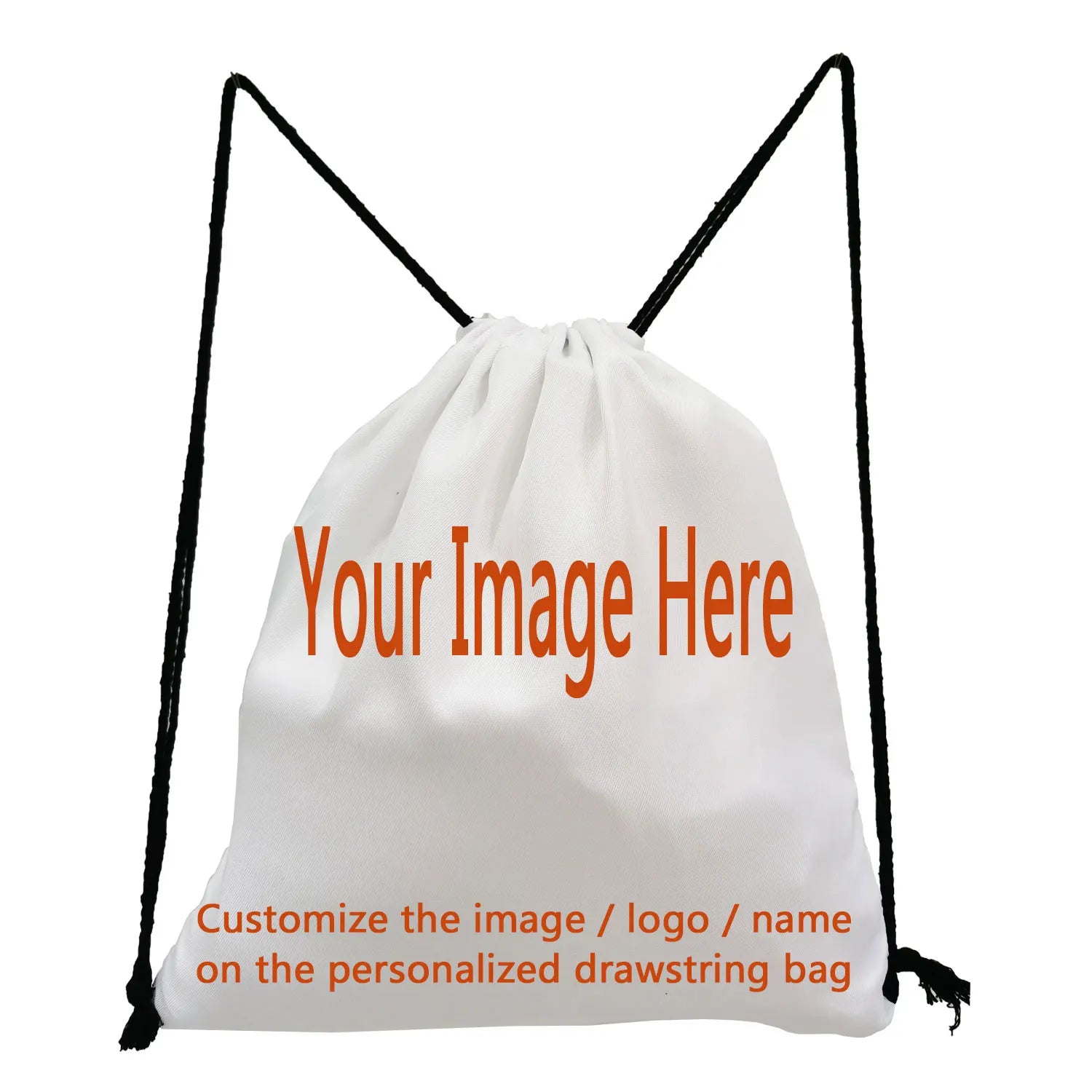 Personal Customize Women Drawstring Bag Child Backpack With Print Logo Custom Your Pictures Book Bag DIY School Bags Shoe Pocket