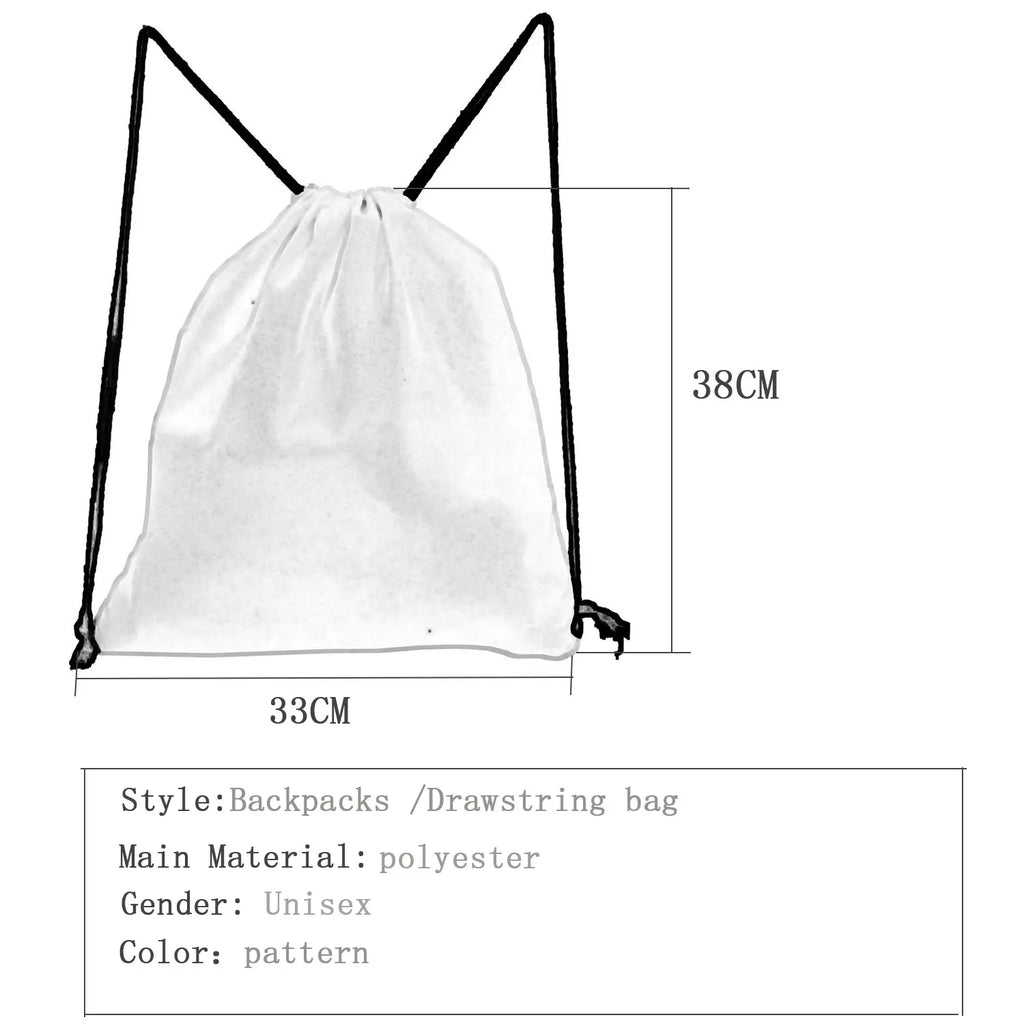 Personal Customize Women Drawstring Bag Child Backpack With Print Logo Custom Your Pictures Book Bag DIY School Bags Shoe Pocket